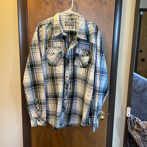 Mens XL Reclaim long sleeve button up shirt